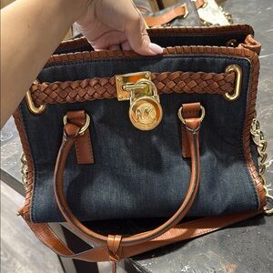 Michael Kors Black and Brown Women's Bag
